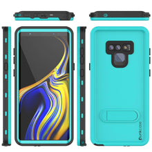 Load image into Gallery viewer, PunkCase Galaxy Note 9 Waterproof Case, [KickStud Series] Armor Cover [Teal] (Color in image: Light Green)
