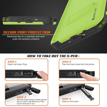 Charger l&#39;image dans la galerie, PunkCase Galaxy Note 9 Waterproof Case, [KickStud Series] Armor Cover [Light-Green] (Color in image: Light Blue)
