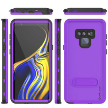 Charger l&#39;image dans la galerie, PunkCase Galaxy Note 9 Waterproof Case, [KickStud Series] Armor Cover [Purple] (Color in image: Red)
