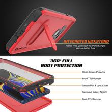 Load image into Gallery viewer, PunkCase Galaxy Note 9 Waterproof Case, [KickStud Series] Armor Cover [Red] (Color in image: Teal)
