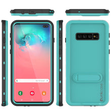 Charger l&#39;image dans la galerie, Galaxy S10+ Plus Waterproof Case, Punkcase [KickStud Series] Armor Cover [Teal] (Color in image: Light Green)
