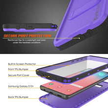 Charger l&#39;image dans la galerie, Galaxy S10+ Plus Waterproof Case, Punkcase [KickStud Series] Armor Cover [Purple] (Color in image: Pink)
