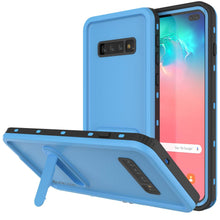 Charger l&#39;image dans la galerie, Galaxy S10+ Plus Waterproof Case, Punkcase [KickStud Series] Armor Cover [Light Blue] (Color in image: Light Blue)
