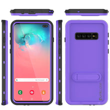 Charger l&#39;image dans la galerie, Galaxy S10+ Plus Waterproof Case, Punkcase [KickStud Series] Armor Cover [Purple] (Color in image: Light Green)
