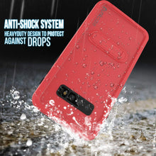 Charger l&#39;image dans la galerie, Galaxy S10 Waterproof Case, Punkcase [KickStud Series] Armor Cover [Red] (Color in image: Teal)
