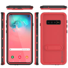 Charger l&#39;image dans la galerie, Galaxy S10 Waterproof Case, Punkcase [KickStud Series] Armor Cover [Red] (Color in image: Light Green)
