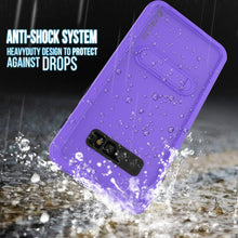 Charger l&#39;image dans la galerie, Galaxy S10 Waterproof Case, Punkcase [KickStud Series] Armor Cover [Purple] (Color in image: Light Blue)
