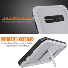 Charger l&#39;image dans la galerie, Galaxy S10 Waterproof Case, Punkcase [KickStud Series] Armor Cover [White] (Color in image: Black)
