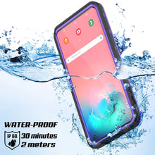 Charger l&#39;image dans la galerie, Galaxy S10 Waterproof Case, Punkcase [KickStud Series] Armor Cover [Purple] (Color in image: White)
