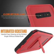 Charger l&#39;image dans la galerie, Galaxy S10 Waterproof Case, Punkcase [KickStud Series] Armor Cover [Red] (Color in image: Pink)
