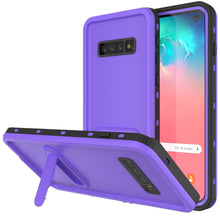 Charger l&#39;image dans la galerie, Galaxy S10 Waterproof Case, Punkcase [KickStud Series] Armor Cover [Purple] (Color in image: Purple)
