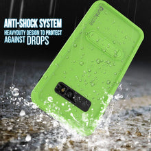 Charger l&#39;image dans la galerie, Galaxy S10 Waterproof Case, Punkcase [KickStud Series] Armor Cover [Light Green] 
