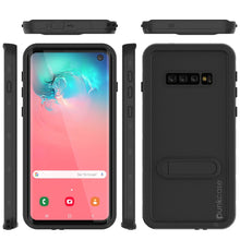Charger l&#39;image dans la galerie, Galaxy S10 Waterproof Case, Punkcase [KickStud Series] Armor Cover [Black] (Color in image: Red)
