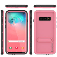 Charger l&#39;image dans la galerie, Galaxy S10 Waterproof Case, Punkcase [KickStud Series] Armor Cover [Pink] (Color in image: Red)
