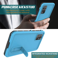 Charger l&#39;image dans la galerie, Galaxy S20+ Plus Waterproof Case, Punkcase [KickStud Series] Armor Cover [Light Blue] (Color in image: Black)

