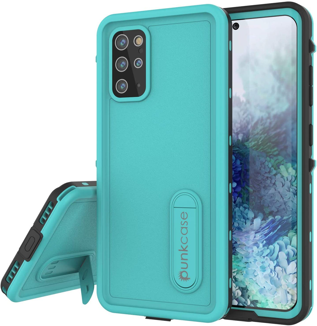 Galaxy S20+ Plus Waterproof Case, Punkcase [KickStud Series] Armor Cover [Teal] (Color in image: Teal)