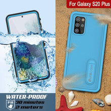 Charger l&#39;image dans la galerie, Galaxy S20+ Plus Waterproof Case, Punkcase [KickStud Series] Armor Cover [Light Blue] (Color in image: Pink)
