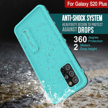 Charger l&#39;image dans la galerie, Galaxy S20+ Plus Waterproof Case, Punkcase [KickStud Series] Armor Cover [Teal] (Color in image: White)
