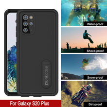 Charger l&#39;image dans la galerie, Galaxy S20+ Plus Waterproof Case, Punkcase [KickStud Series] Armor Cover [Black] (Color in image: White)
