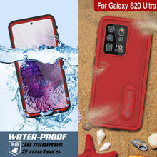 Charger l&#39;image dans la galerie, Galaxy S20 Ultra Waterproof Case, Punkcase [KickStud Series] Armor Cover [Red] (Color in image: Teal)
