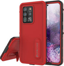 Charger l&#39;image dans la galerie, Galaxy S20 Ultra Waterproof Case, Punkcase [KickStud Series] Armor Cover [Red] (Color in image: Red)
