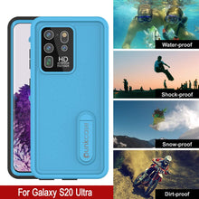 Charger l&#39;image dans la galerie, Galaxy S20 Ultra Waterproof Case, Punkcase [KickStud Series] Armor Cover [Light Blue] (Color in image: Light Green)
