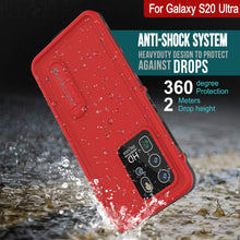 Charger l&#39;image dans la galerie, Galaxy S20 Ultra Waterproof Case, Punkcase [KickStud Series] Armor Cover [Red] (Color in image: Pink)
