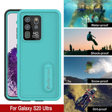 Charger l&#39;image dans la galerie, Galaxy S20 Ultra Waterproof Case, Punkcase [KickStud Series] Armor Cover [Teal] (Color in image: Red)

