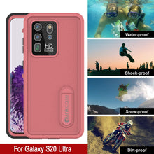 Charger l&#39;image dans la galerie, Galaxy S20 Ultra Waterproof Case, Punkcase [KickStud Series] Armor Cover [Pink] (Color in image: Light Blue)
