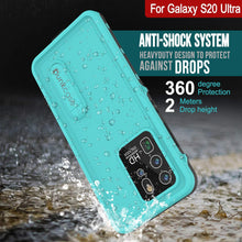 Charger l&#39;image dans la galerie, Galaxy S20 Ultra Waterproof Case, Punkcase [KickStud Series] Armor Cover [Teal] (Color in image: White)
