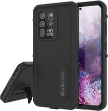 Charger l&#39;image dans la galerie, Galaxy S20 Ultra Waterproof Case, Punkcase [KickStud Series] Armor Cover [Black] (Color in image: Black)
