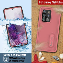 Charger l&#39;image dans la galerie, Galaxy S20 Ultra Waterproof Case, Punkcase [KickStud Series] Armor Cover [Pink] (Color in image: White)
