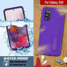 Charger l&#39;image dans la galerie, Galaxy S20 Waterproof Case, Punkcase [KickStud Series] Armor Cover [Purple] (Color in image: Light Blue)
