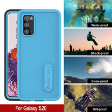 Charger l&#39;image dans la galerie, Galaxy S20 Waterproof Case, Punkcase [KickStud Series] Armor Cover [Light Blue] (Color in image: Light Green)
