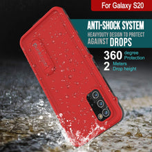 Charger l&#39;image dans la galerie, Galaxy S20 Waterproof Case, Punkcase [KickStud Series] Armor Cover [Red] (Color in image: Pink)
