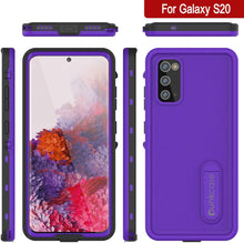 Charger l&#39;image dans la galerie, Galaxy S20 Waterproof Case, Punkcase [KickStud Series] Armor Cover [Purple] (Color in image: Black)
