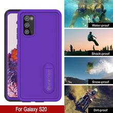 Charger l&#39;image dans la galerie, Galaxy S20 Waterproof Case, Punkcase [KickStud Series] Armor Cover [Purple] (Color in image: White)
