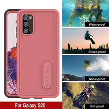 Charger l&#39;image dans la galerie, Galaxy S20 Waterproof Case, Punkcase [KickStud Series] Armor Cover [Pink] (Color in image: Light Blue)
