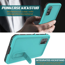 Charger l&#39;image dans la galerie, Galaxy S20 Waterproof Case, Punkcase [KickStud Series] Armor Cover [Teal] (Color in image: Black)
