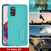 Charger l&#39;image dans la galerie, Galaxy S20 Waterproof Case, Punkcase [KickStud Series] Armor Cover [Teal] (Color in image: Red)
