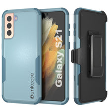 Charger l&#39;image dans la galerie, Punkcase for Galaxy S21 5G Belt Clip Multilayer Holster Case [Patron Series] [Mint] (Color in image: Mint)
