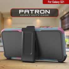 Charger l&#39;image dans la galerie, Punkcase for Galaxy S21 5G Belt Clip Multilayer Holster Case [Patron Series] [Mint-Pink] (Color in image: Pink)

