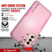 Charger l&#39;image dans la galerie, Punkcase for Galaxy S21 5G Belt Clip Multilayer Holster Case [Patron Series] [Pink] (Color in image: Navy)
