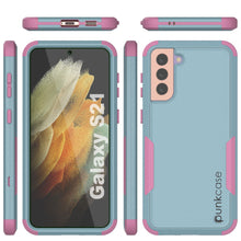 Charger l&#39;image dans la galerie, Punkcase for Galaxy S21 5G Belt Clip Multilayer Holster Case [Patron Series] [Mint-Pink] (Color in image: Navy)
