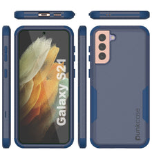 Charger l&#39;image dans la galerie, Punkcase for Galaxy S21 5G Belt Clip Multilayer Holster Case [Patron Series] [Navy] (Color in image: Mint-Pink)
