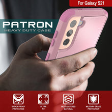 Charger l&#39;image dans la galerie, Punkcase for Galaxy S21 5G Belt Clip Multilayer Holster Case [Patron Series] [Pink] (Color in image: Red-Black)
