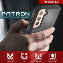 Load image into Gallery viewer, Punkcase for Galaxy S21 5G Belt Clip Multilayer Holster Case [Patron Series] [Black] (Color in image: Red-Black)
