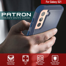 Charger l&#39;image dans la galerie, Punkcase for Galaxy S21 5G Belt Clip Multilayer Holster Case [Patron Series] [Navy] (Color in image: Red-Black)
