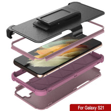Charger l&#39;image dans la galerie, Punkcase for Galaxy S21 5G Belt Clip Multilayer Holster Case [Patron Series] [Pink] 
