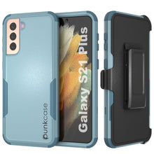 Charger l&#39;image dans la galerie, Punkcase for Galaxy S21+ Plus 5G Belt Clip Multilayer Holster Case [Patron Series] [Mint] (Color in image: Mint)
